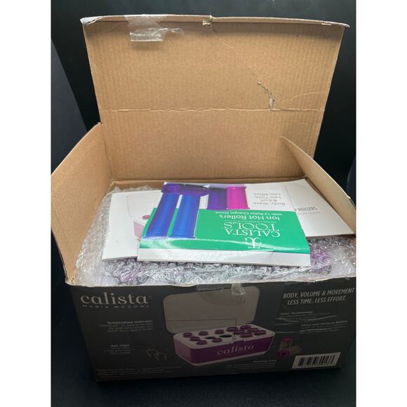 Calista Maria McCool Rollers Magic Stylers Heated Self Grip 7 Medium 7 Short - Picture 2 of 2